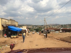 The road leading down to the compound.... bars and clubs are on the right and left.